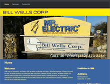 Tablet Screenshot of billwellscorp.com